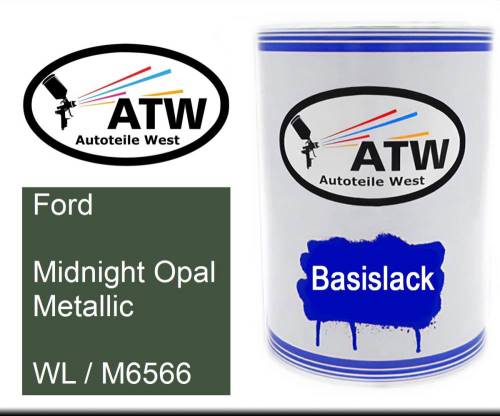 Ford, Midnight Opal Metallic, WL / M6566: 500ml Lackdose, von ATW Autoteile West.